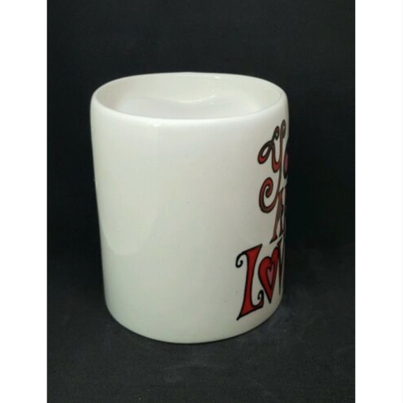 Valentines Day You are Loved Coffee Mug Cup Heart Valentines 12 fl oz ceramic - Picture 4 of 8